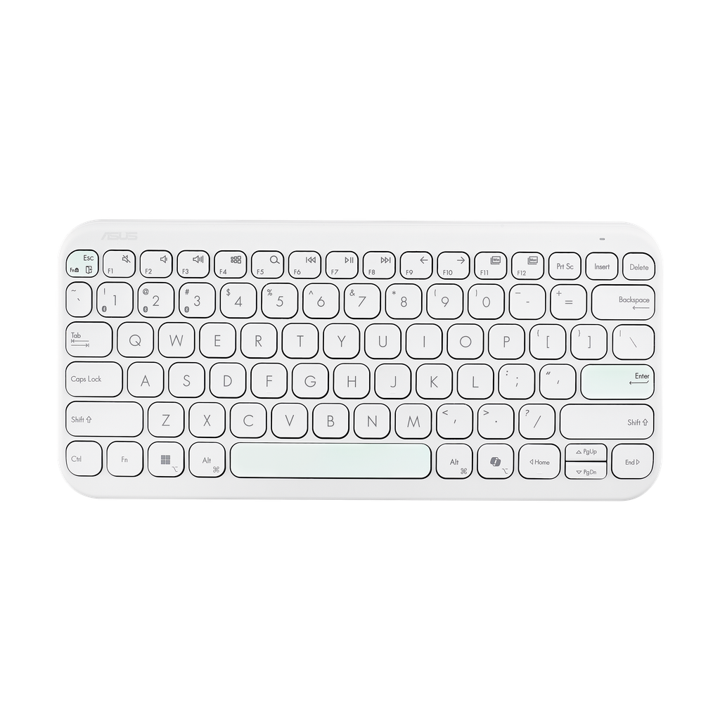 ASUS Marshmallow Keyboard KW100 (Iridescent White)